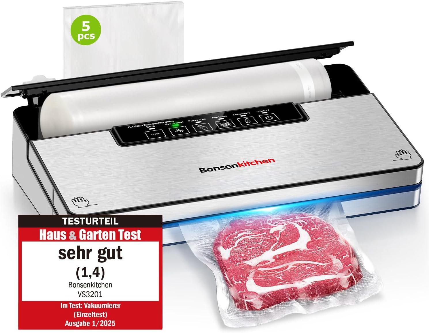 Bonsenkitchen Embaladora a vácuo
